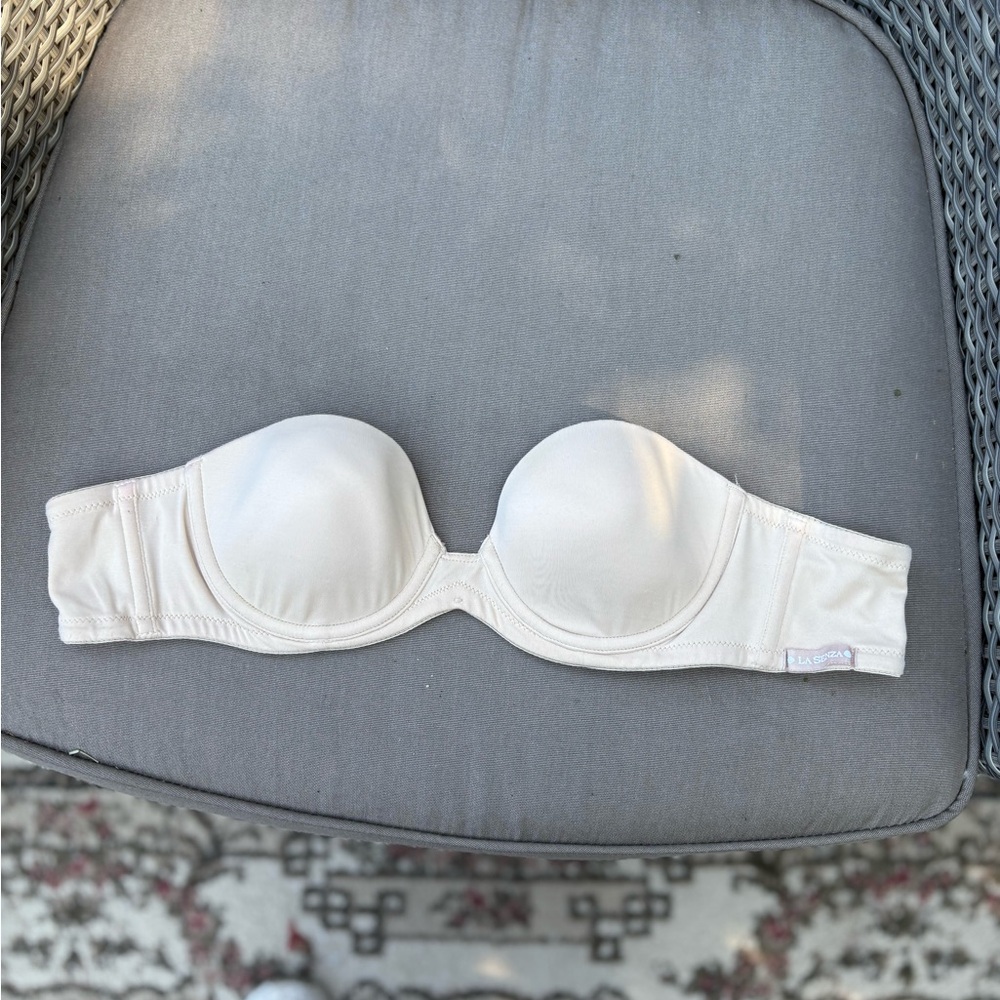 La SENZA Classic White Strapless Bra Size 34 A